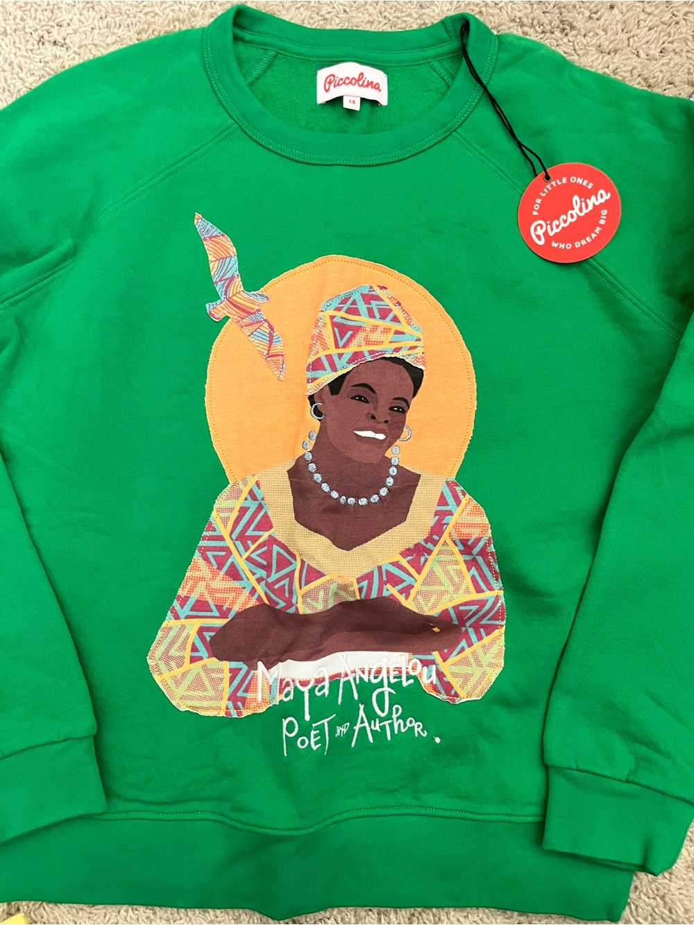 Piccolina Trailblazer Maya Angelou Sweatshirt NWT